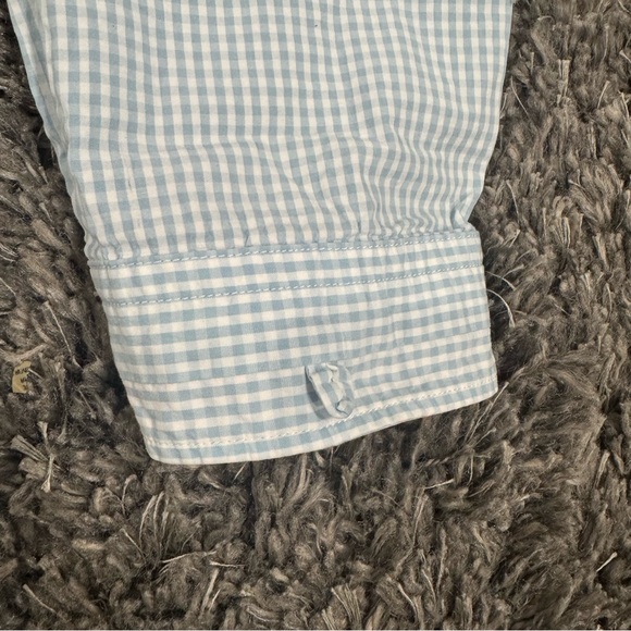 BOSS Hugo Boss Men's Checkered Shirt in Light Blue, Size L - Picture 7 of 8